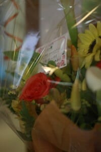 サンクスギビング 患者さんからいただいたお祝いのお花