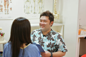施術風景ー問診 施術風景ー問診